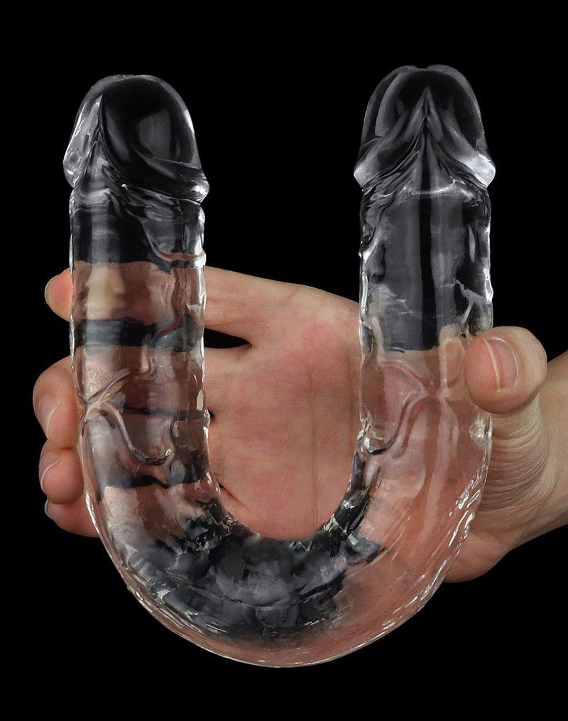 LoveToy Flawless Clear Double Dildo 30 cm - Afbeelding 3