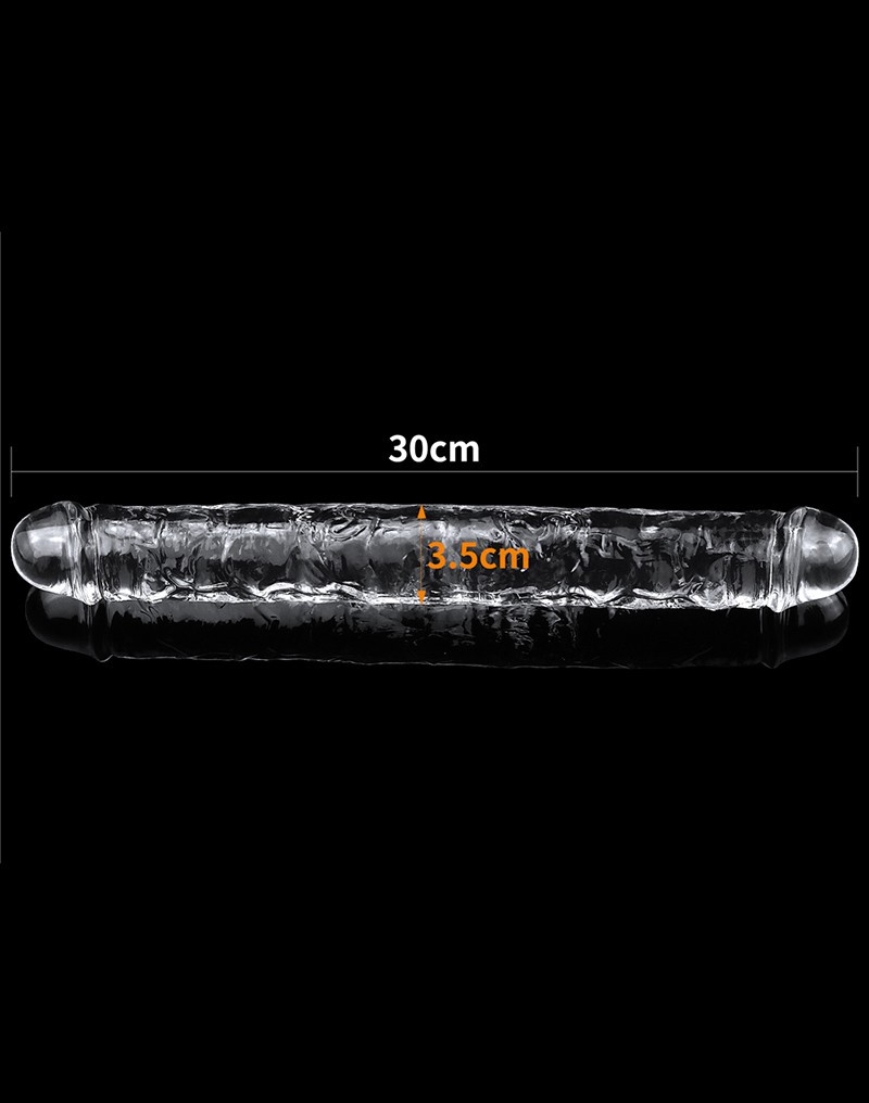 LoveToy Flawless Clear Double Dildo 30 cm - Afbeelding 8