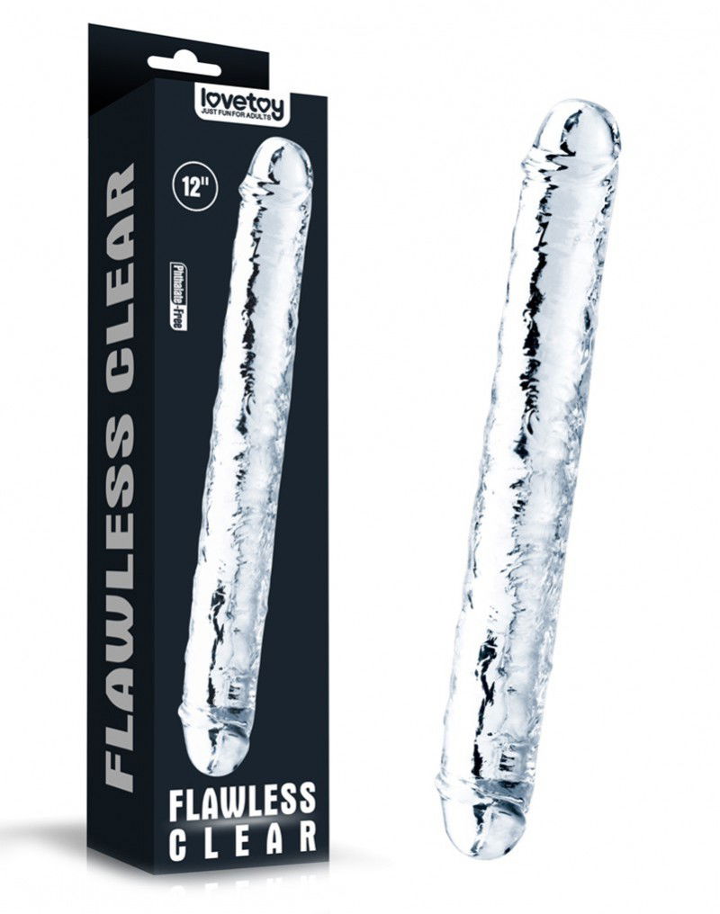 LoveToy Flawless Clear Double Dildo 30 cm