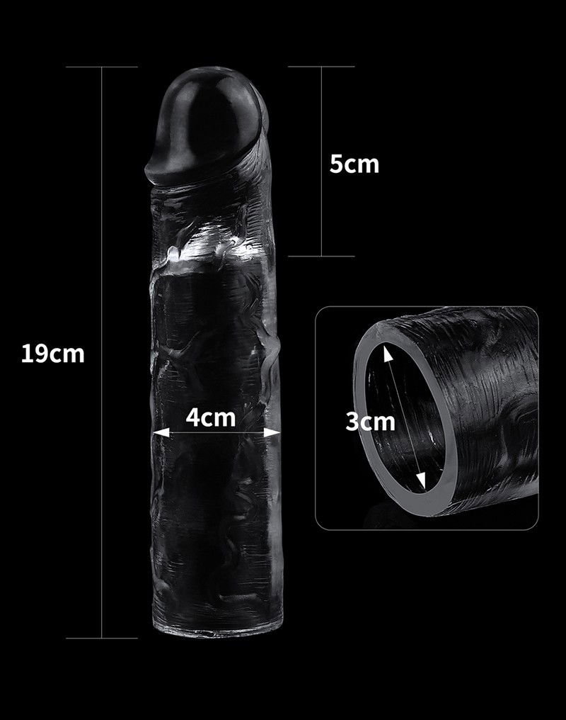 LoveToy Flawless Clear Penis Sleeve 5 cm - Afbeelding 6