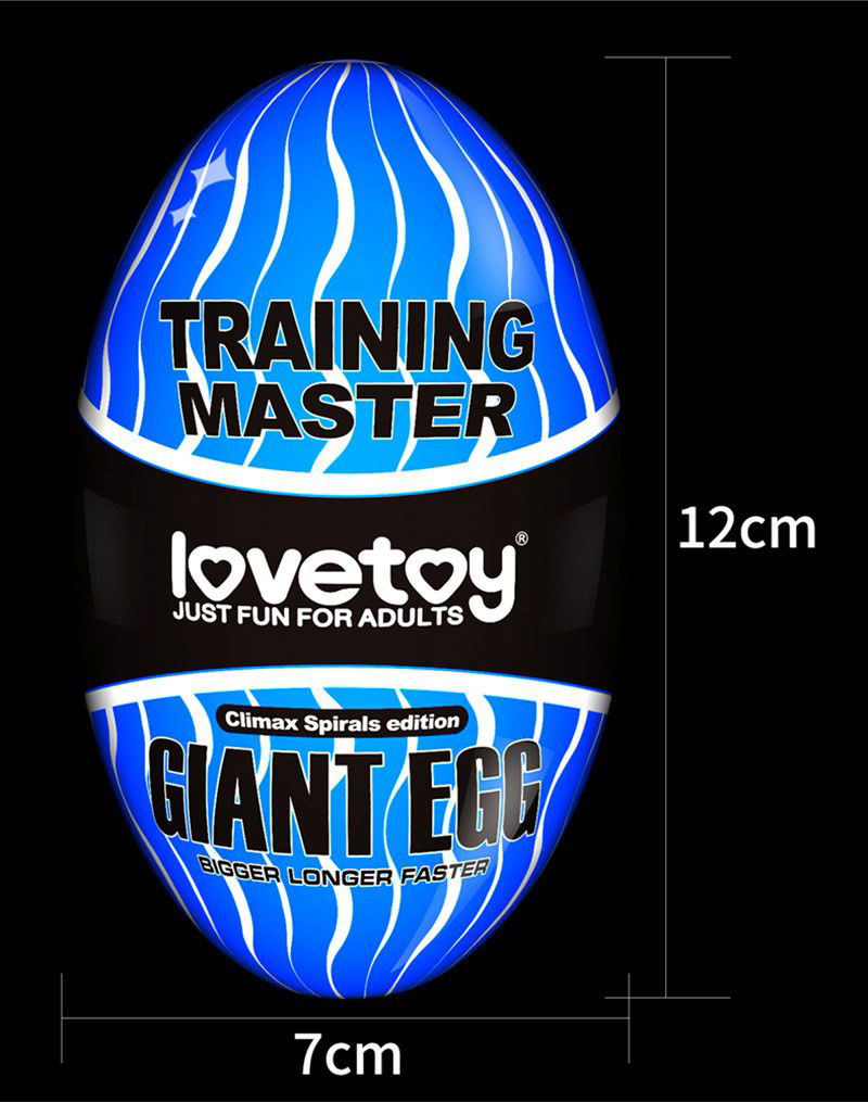 LoveToy Giant Egg Masturbatie Ei Blauw - Afbeelding 8