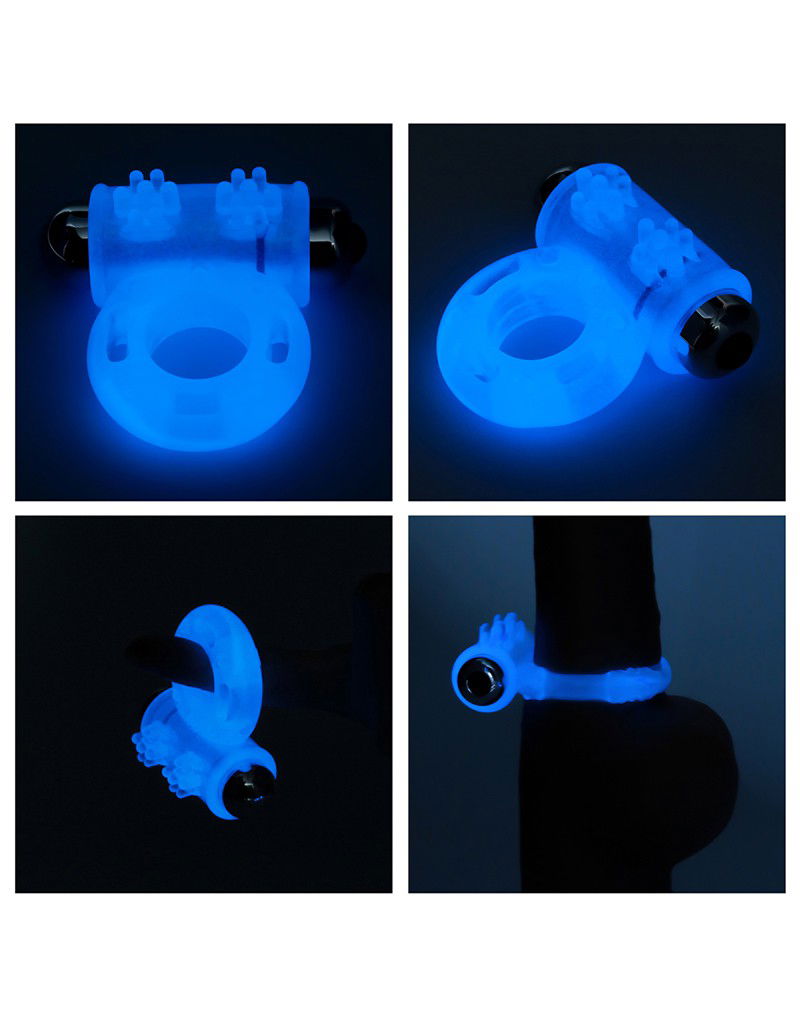LoveToy - Lumino Play Cock Ring Vibrator - Glow in the Dark - Afbeelding 5