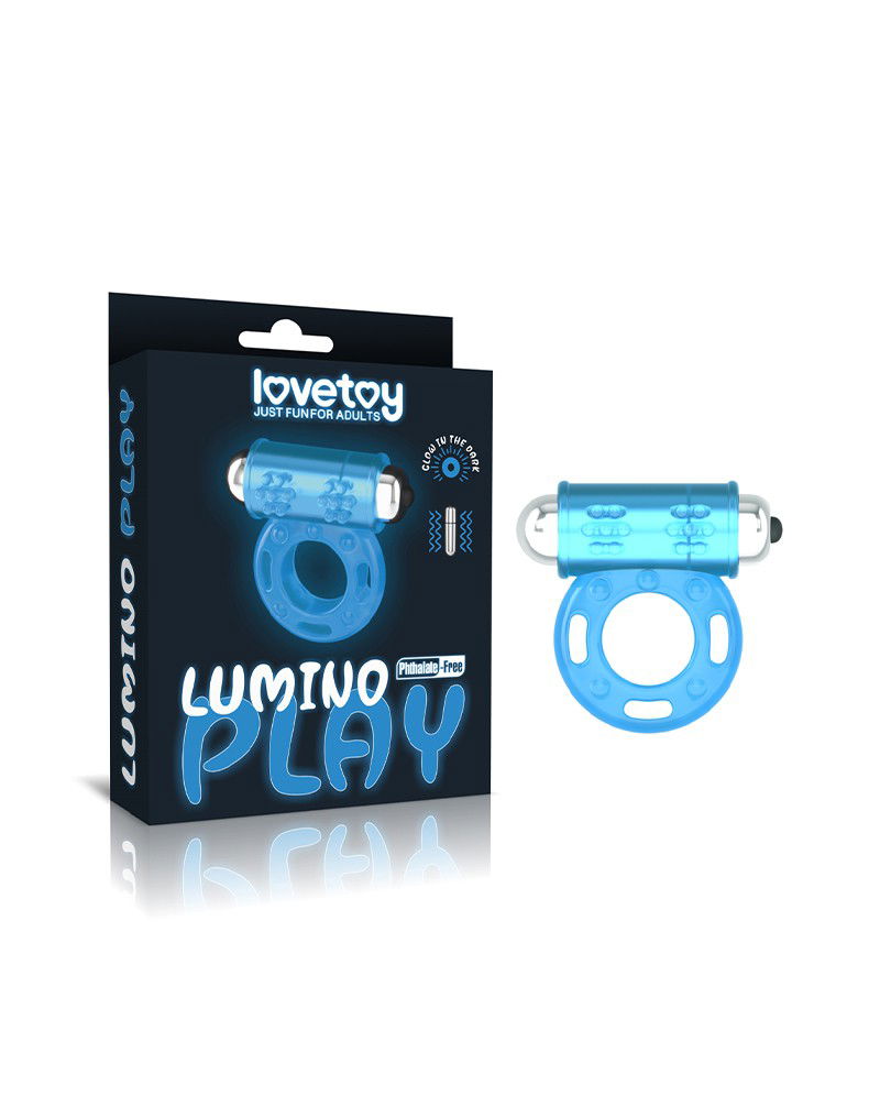 LoveToy - Lumino Play Cock Ring Vibrator - Glow in the Dark - Afbeelding 3
