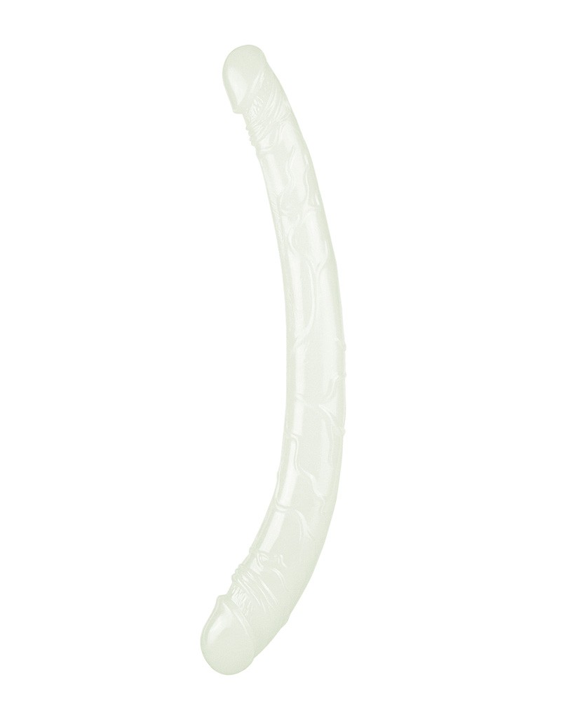 LoveToy Lumino Play Dubbele Dildo 37 cm Glow in the Dark - Afbeelding 3