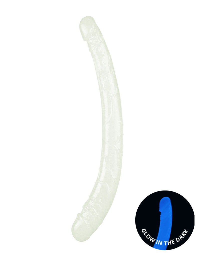 LoveToy Lumino Play Dubbele Dildo 37 cm Glow in the Dark