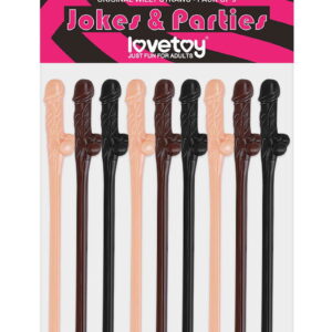 LoveToy Penis Rietjes Set van 9 tricolor