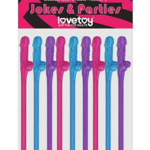 LoveToy Penis Rietjes Set van 9 kleur