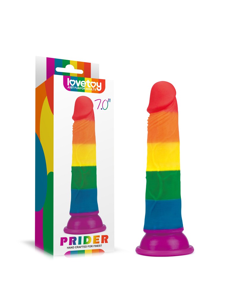 LoveToy - Prider Dildo 18.5 cm - Afbeelding 2