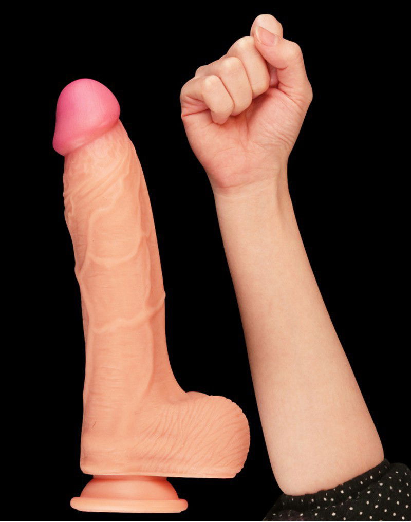 LoveToy - Realistic Dildo 25 cm - Nude - Afbeelding 2