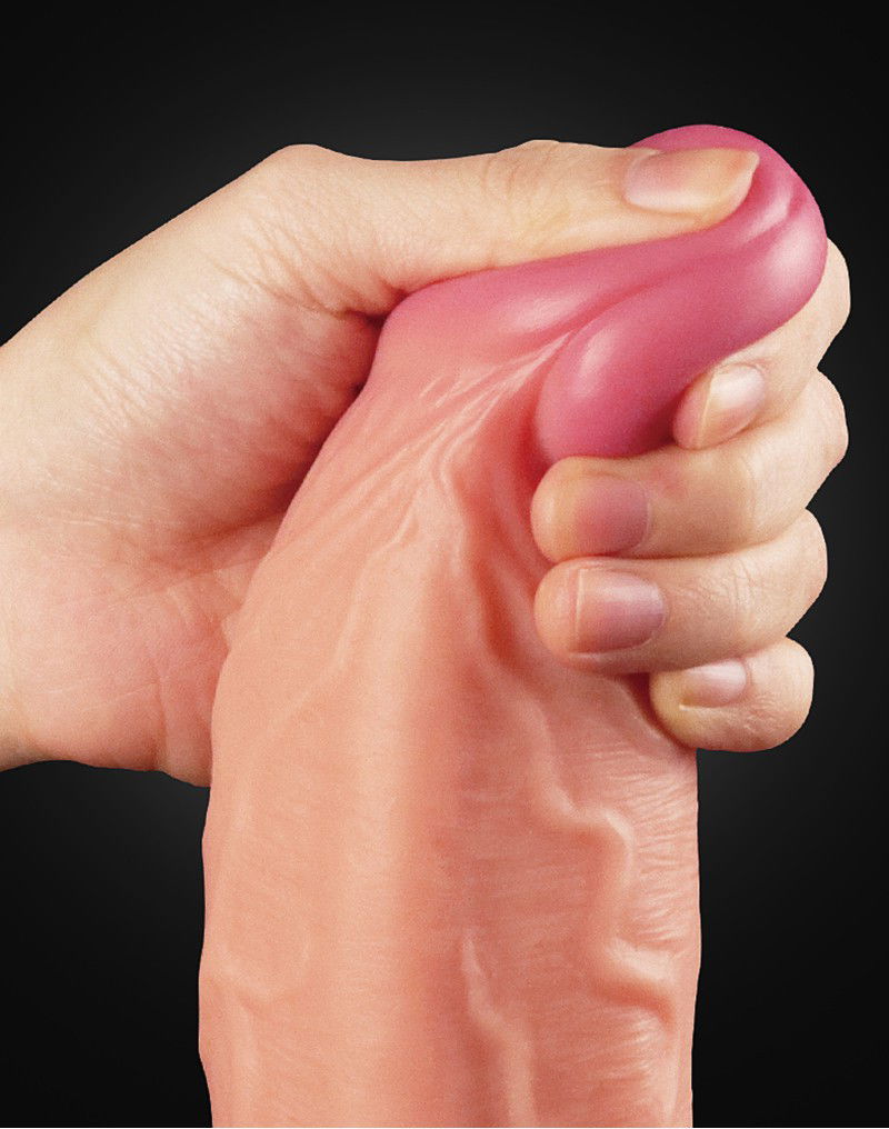 LoveToy - Realistic Dildo 25 cm - Nude - Afbeelding 4