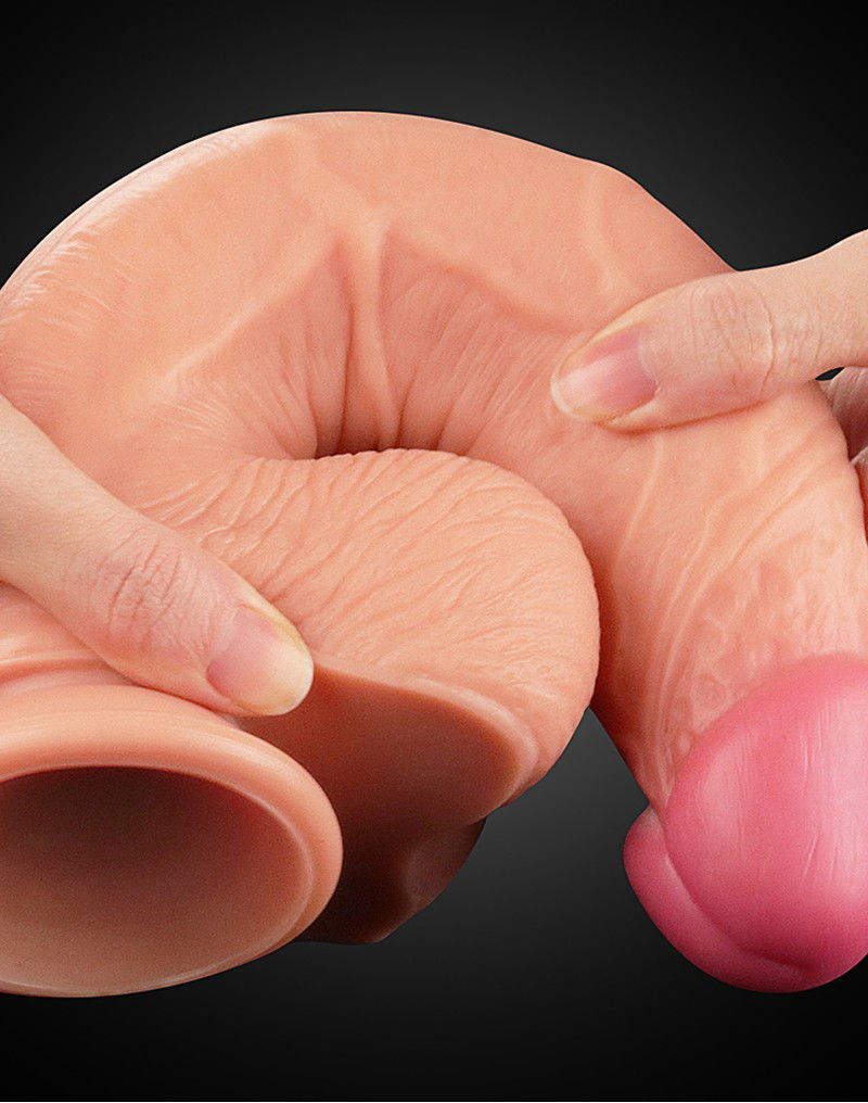 LoveToy - Realistic Dildo 25 cm - Nude - Afbeelding 6
