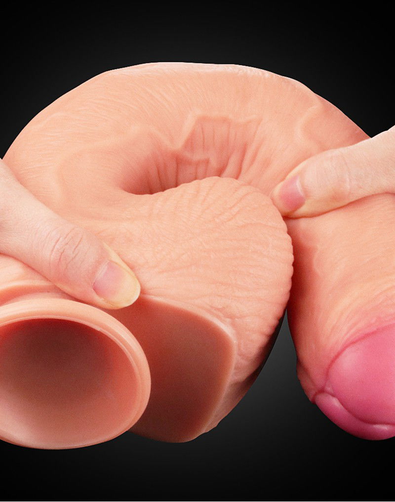 LoveToy - Realistic Dildo 28 cm - Nude - Afbeelding 3