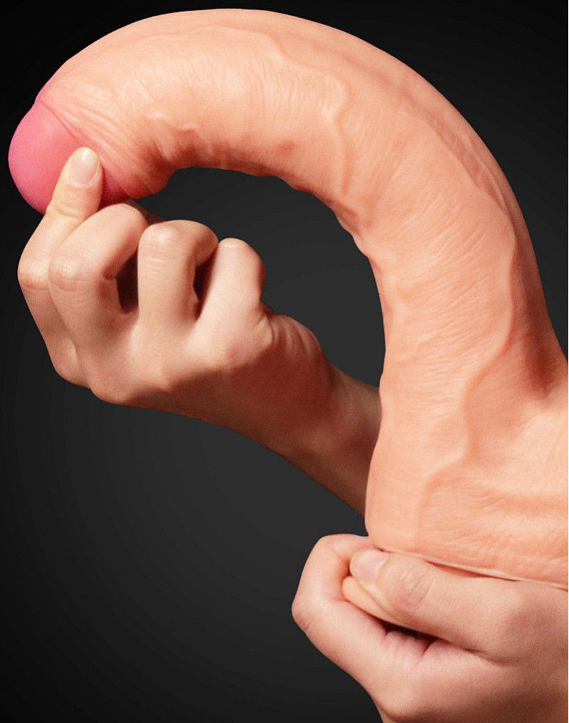 LoveToy - Realistic Dildo 28 cm - Nude - Afbeelding 5