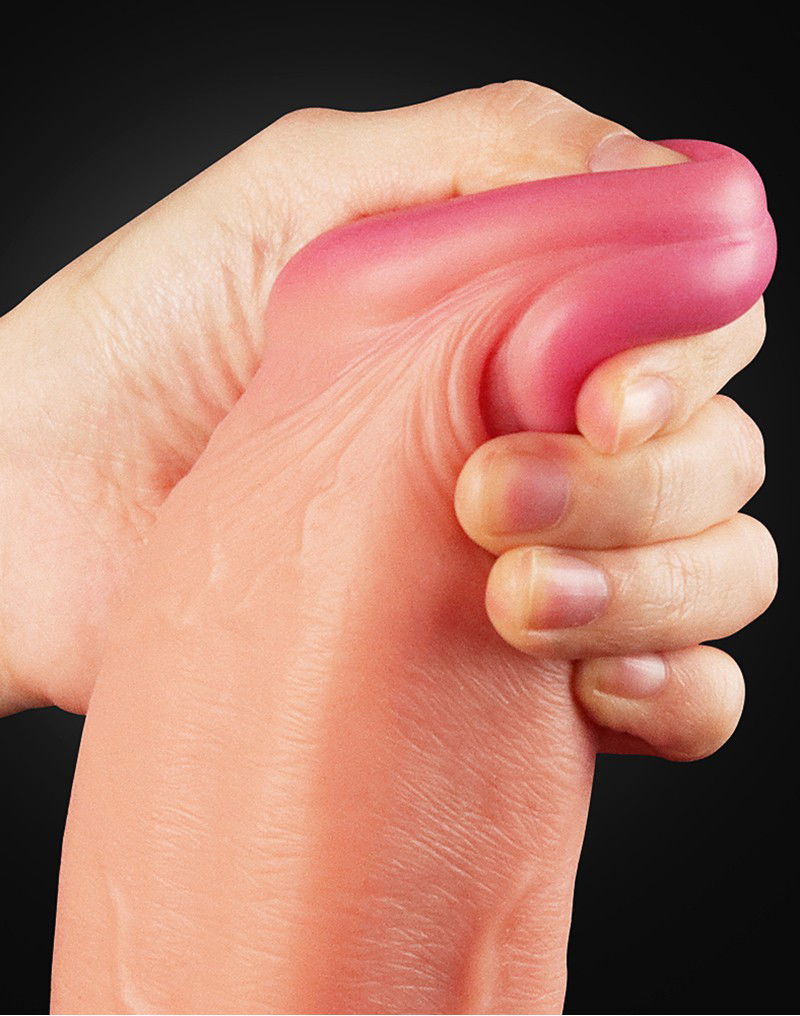LoveToy - Realistic Dildo 30.5 cm - Nude - Afbeelding 3