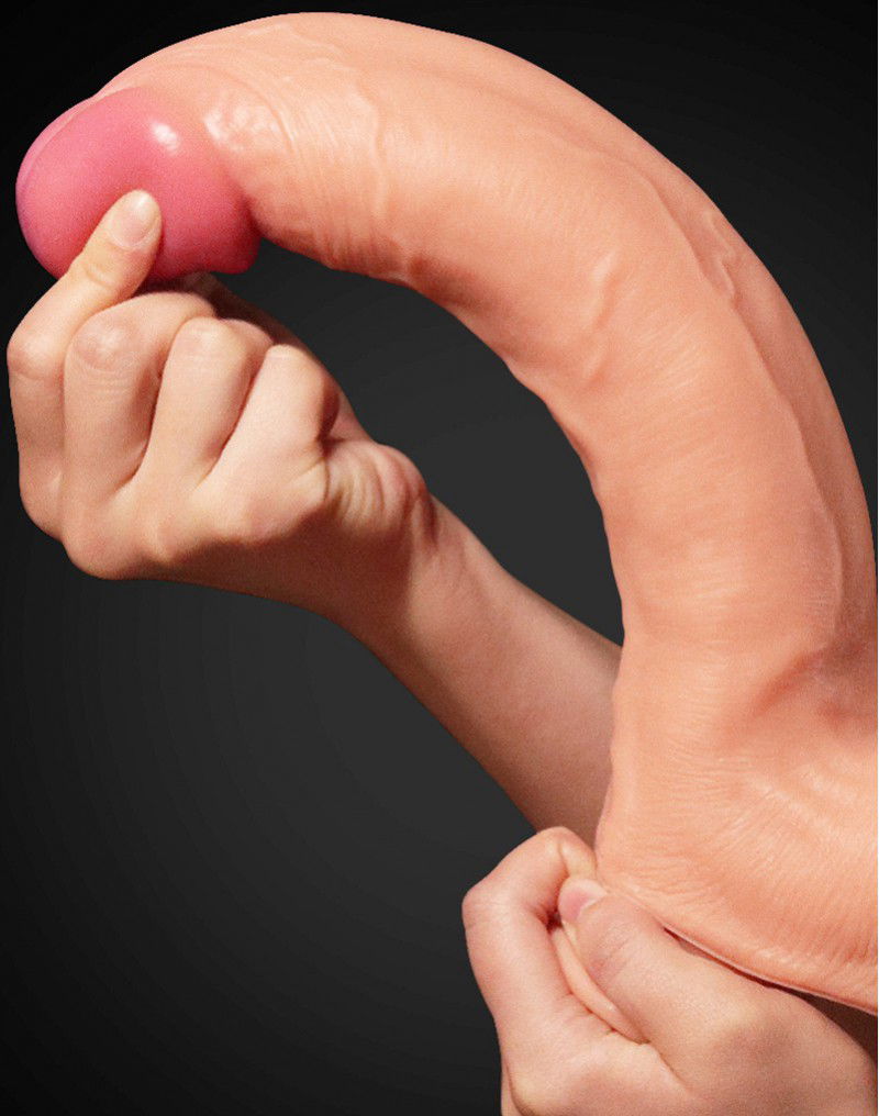 LoveToy - Realistic Dildo 30.5 cm - Nude - Afbeelding 6