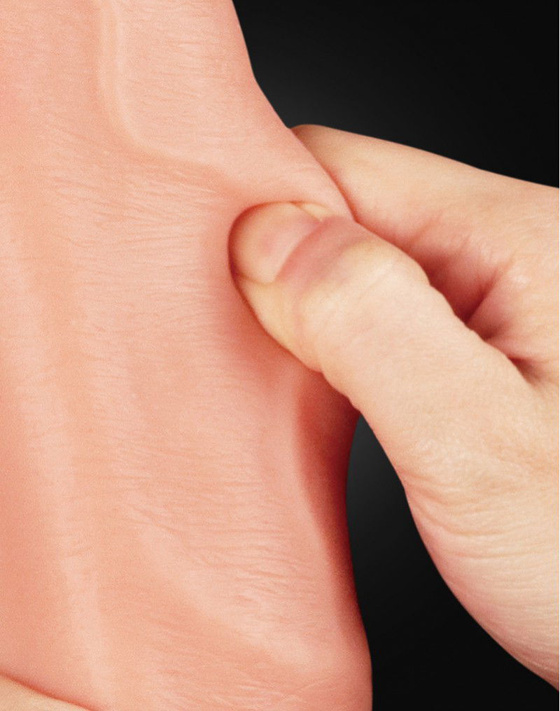 LoveToy - Realistic Dildo 30.5 cm - Nude - Afbeelding 7