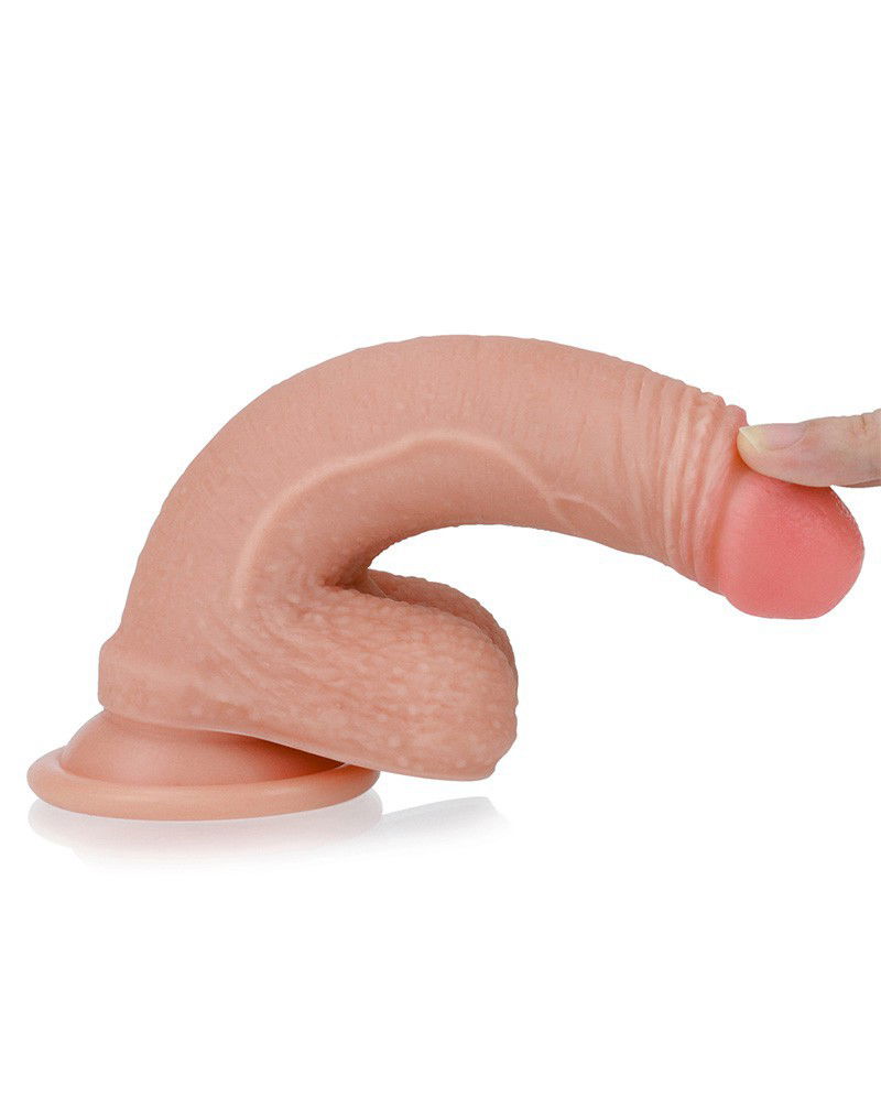 LoveToy - Realistic Dildo 18 cm - Nude - Afbeelding 3