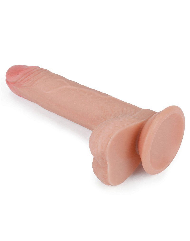 LoveToy - Realistic Dildo 18 cm - Nude - Afbeelding 5