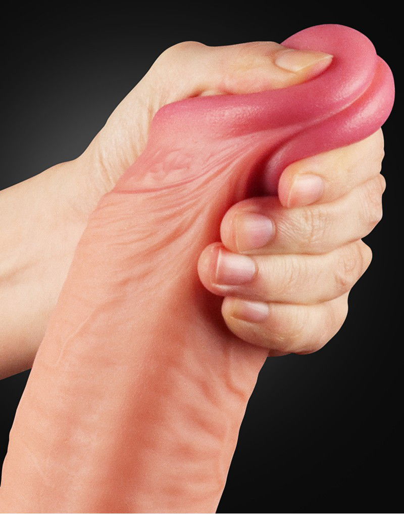 LoveToy - Realistic Dildo 30.5 cm - Nude - Afbeelding 3