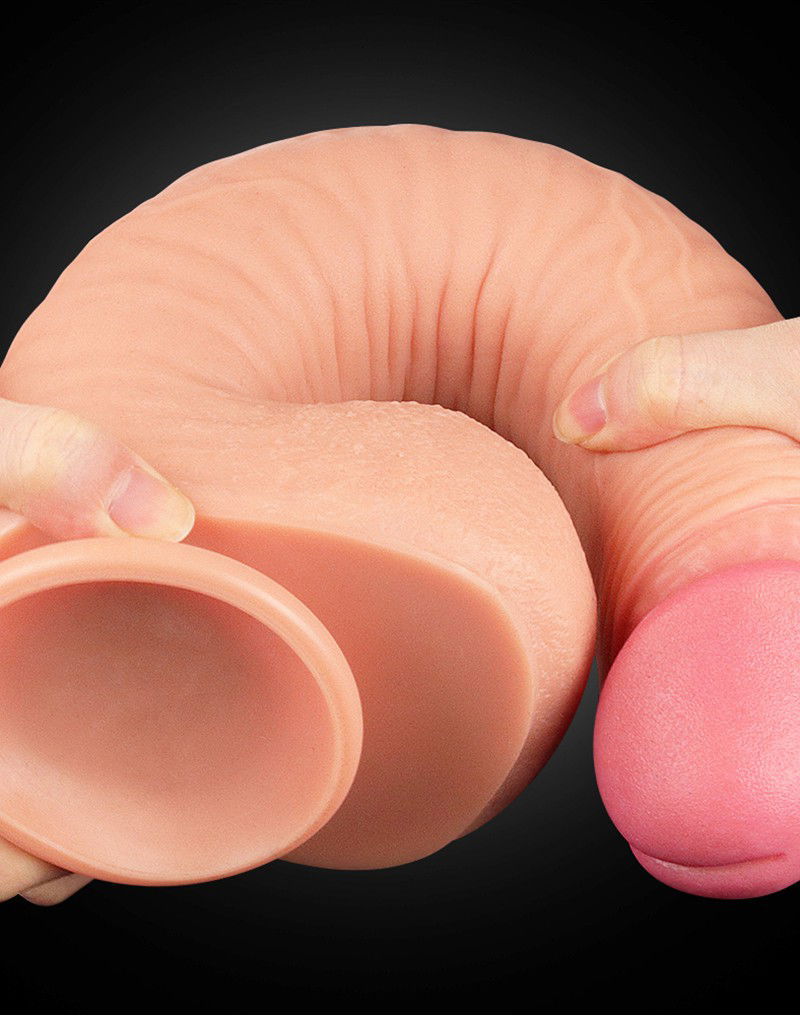 LoveToy - Realistic Dildo 30.5 cm - Nude - Afbeelding 5