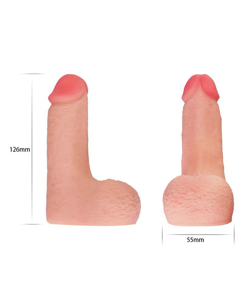 LoveToy - Skinlike Limpy Cock 13 cm - Nude - Afbeelding 3
