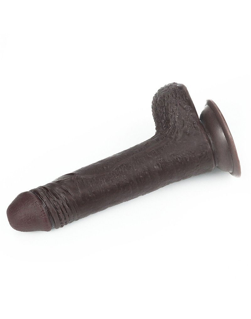 LoveToy - Sliding Skin Dildo 17.5 cm - Zwart - Afbeelding 7