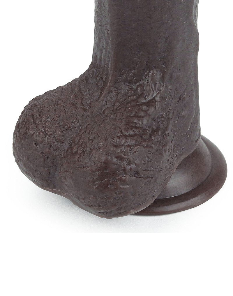 LoveToy - Sliding Skin Dildo 17.5 cm - Zwart - Afbeelding 10