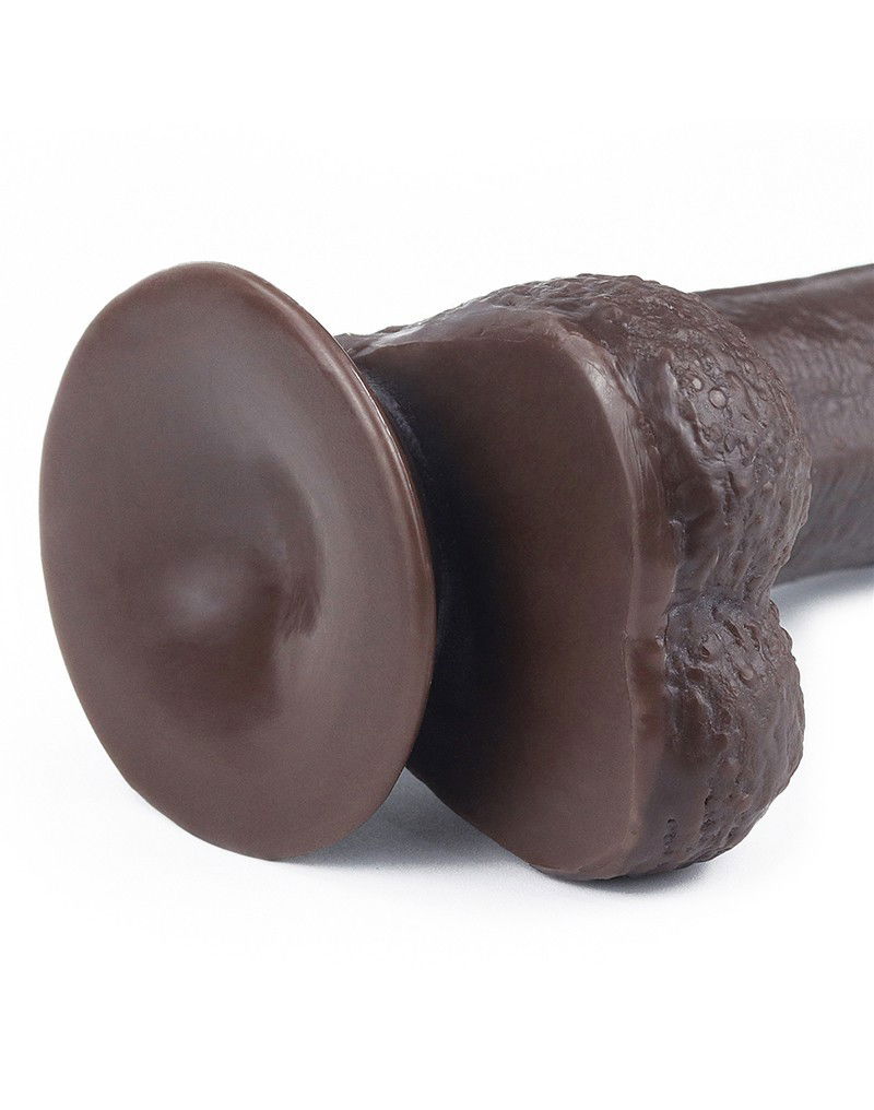 LoveToy - Sliding Skin Dildo 17.5 cm - Zwart - Afbeelding 11