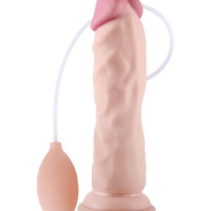 LoveToy – Soft Ejaculation Cock 21 cm – Squirting Dildo – Nude
