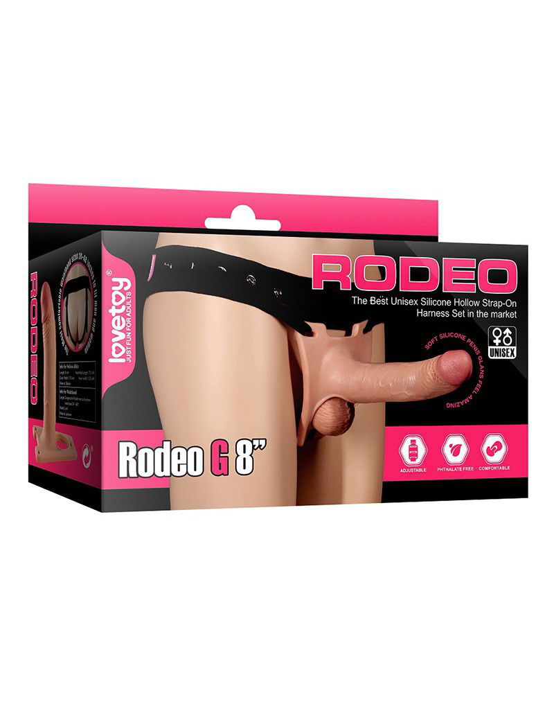 LoveToy - Strap-On Harness met Dildo 20 cm - Nude