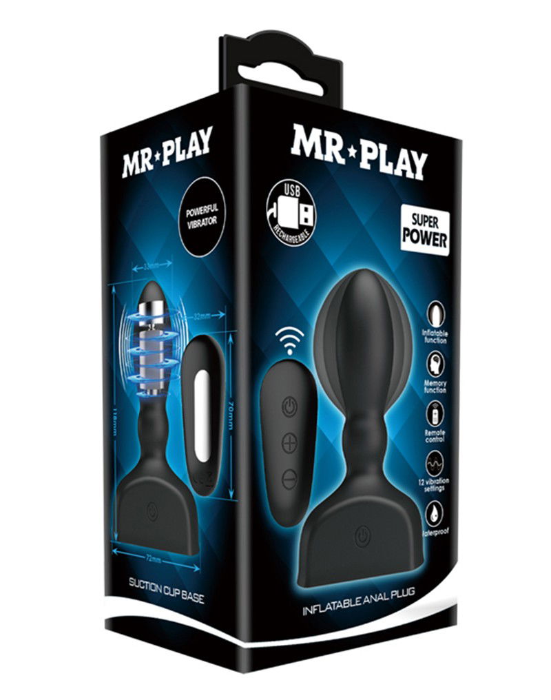 Mr. Play Opblaasbare buttplug - Afbeelding 4