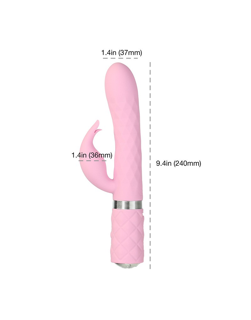 Pillow Talk Lively Rabbit Vibrator Lichtroze - Afbeelding 3