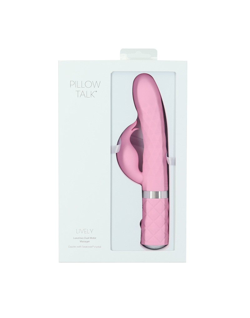 Pillow Talk Lively Rabbit Vibrator Lichtroze - Afbeelding 2