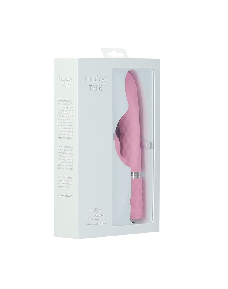 Pillow Talk Lively Rabbit Vibrator Lichtroze - Afbeelding 11
