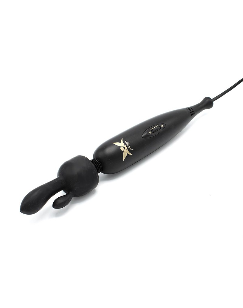 Pixey - Pixey Turbo - Wand Vibrator met 2 Opzetstukken - Zwart - Afbeelding 13