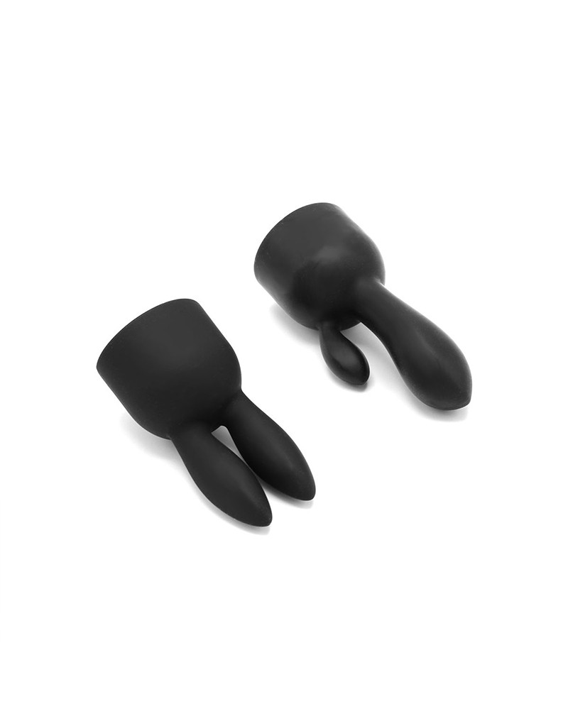 Pixey - Pixey Turbo - Wand Vibrator met 2 Opzetstukken - Zwart - Afbeelding 11