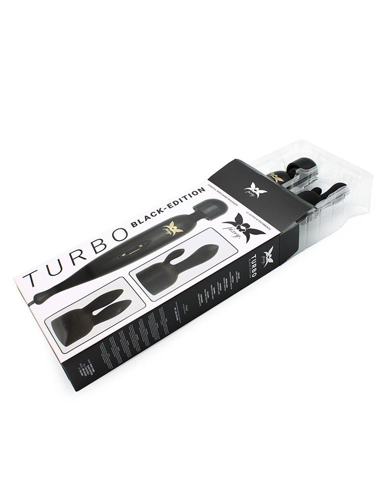 Pixey - Pixey Turbo - Wand Vibrator met 2 Opzetstukken - Zwart - Afbeelding 19
