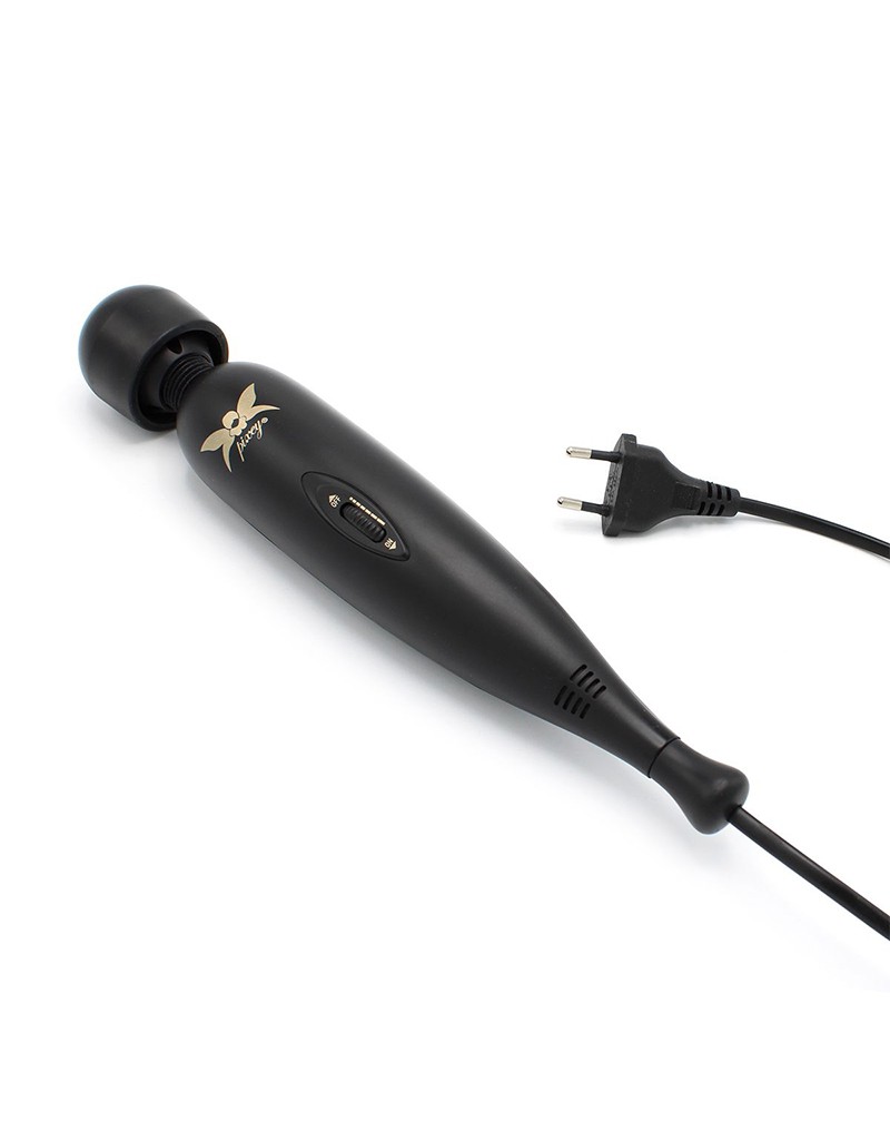 Pixey - Pixey Turbo - Wand Vibrator met 2 Opzetstukken - Zwart - Afbeelding 6