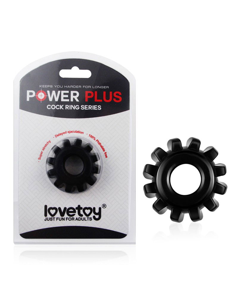 PowerPlus Flexible Cock Ring Zwart