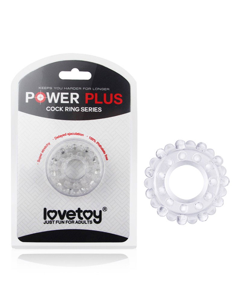 PowerPlus Flexible Cock Ring Transparant