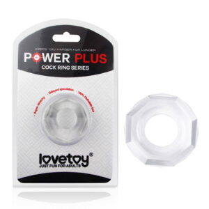 PowerPlus Flexible Cock Ring Transparant