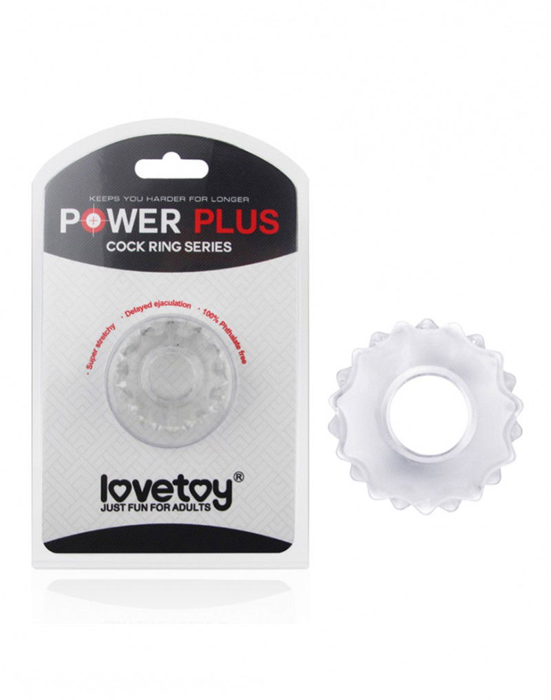 PowerPlus Flexible Cock Ring Transparant