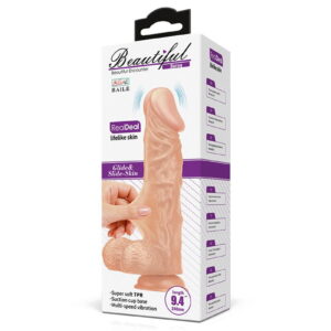 Pretty Love – Buraq – Realistische Vibrerende Dildo 24 cm – Nude