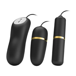 Pretty Love – Electrische Stimulatie Bullets Set – Zwart