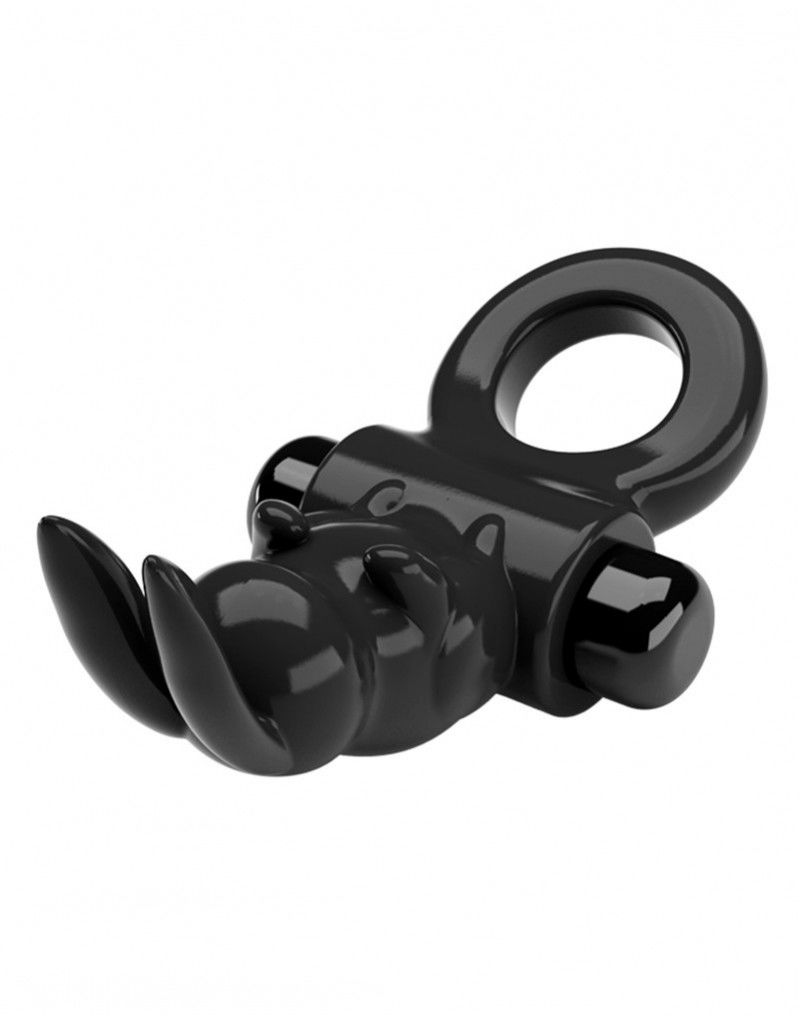 Pretty Love - Exciting Ring - Vibrerende Cockring - Zwart - Afbeelding 6