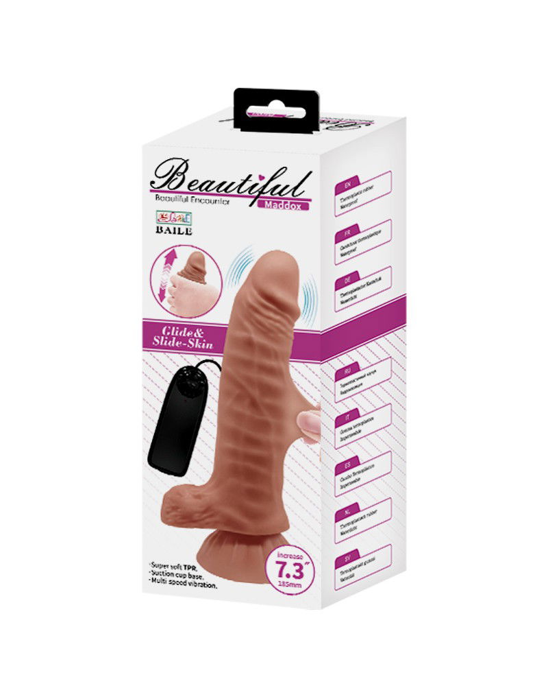 Pretty Love - Maddox - Vibrerende Dildo - Bruin - Afbeelding 2