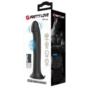 Pretty Love – Murray – Vibrerende Dildo 19 cm – Zwart