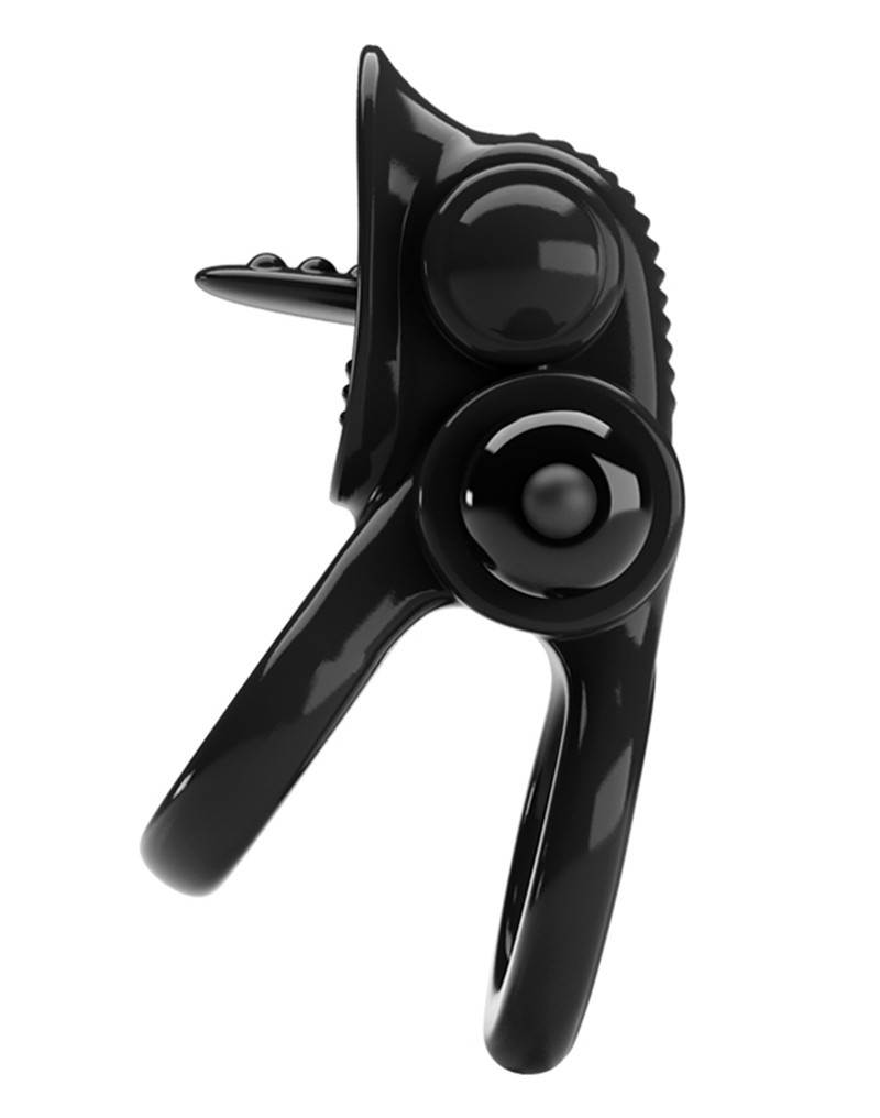 Pretty Love - Passionate Ring - Vibrerende Cockring - Zwart - Afbeelding 3