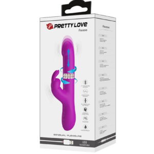 Pretty Love – Reese – Thrusting Rabbit Vibrator – Roze