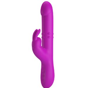 Pretty Love – Reese – Thrusting Rabbit Vibrator – Roze